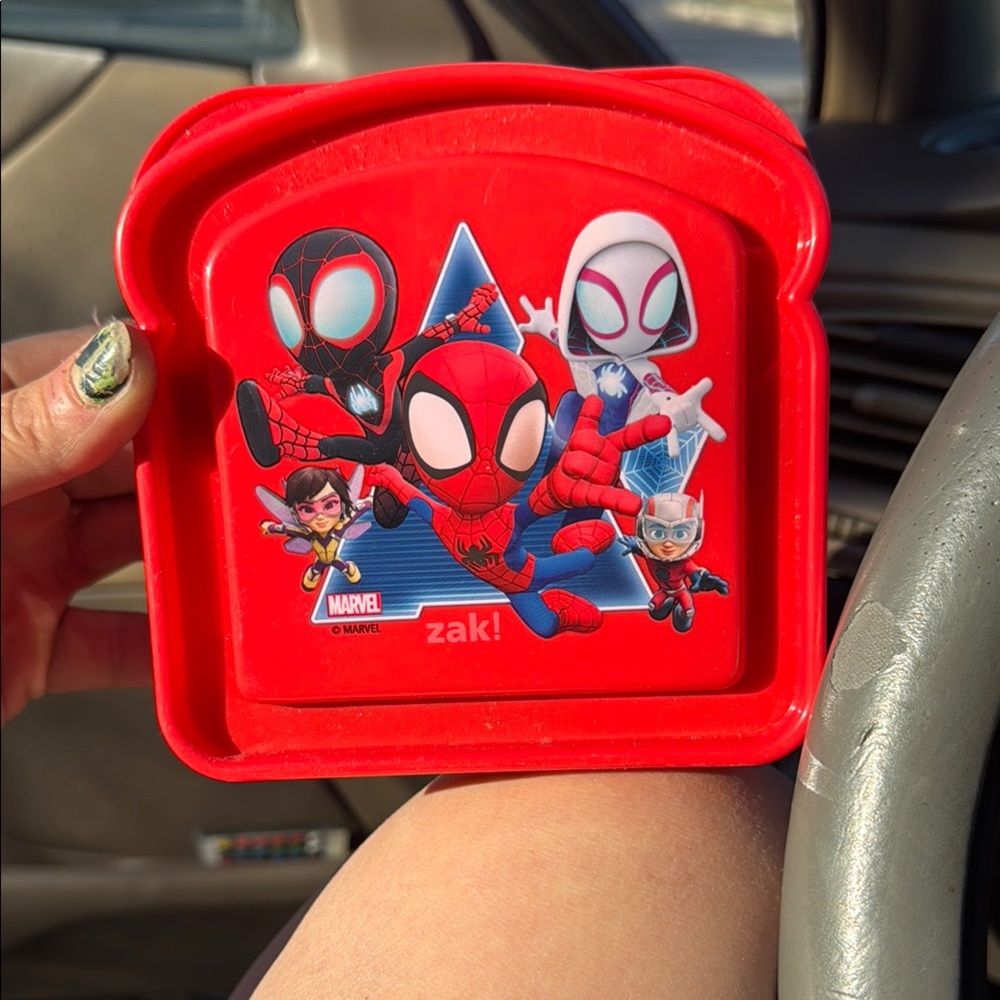 Red Spider-Man Sandwich Container